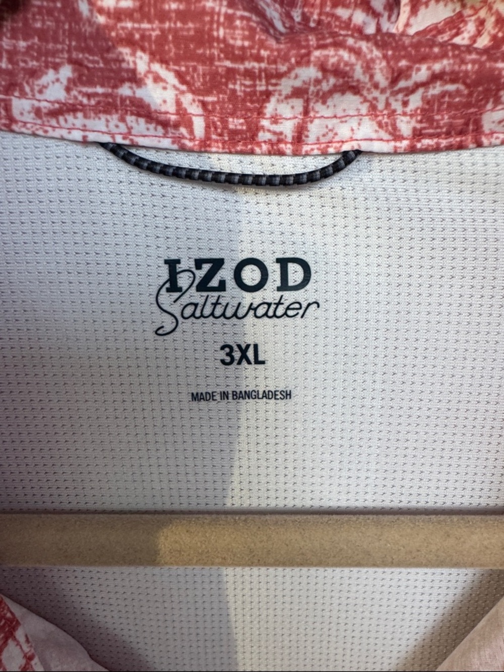 Izod Saltwater Men’s Red Crab  Printed Short-Sleeve Button-Down Shirt size 3XL - Picture 2 of 5